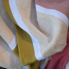 Protea Pin Stripe - Sunset | Burgundy/Garnet