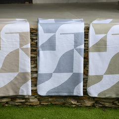 Amanda Cotton - Shapes | Olive/White