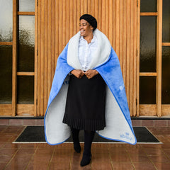 Church Blanket - Blessed Mother | Marina/Natural