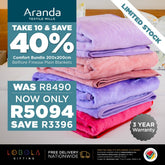 Lobola Comfort Bundle - Take 10 | Belfiore Finesse 200 x 200 Plain Assorted