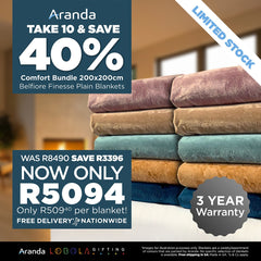 Lobola Comfort Bundle - Take 10 | Belfiore Finesse 200 x 200 Plain Assorted