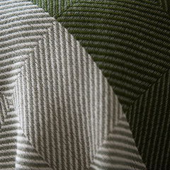 Protea Throw - Geometry | Hunter/Olive