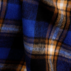 Top Check - Botswana | Blue/Black/Brown