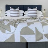 Amanda Cotton - Shapes | Olive/White