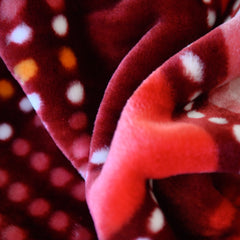 Faux Mink Bella - African Beads | Maroon / Pink