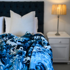 Faux Mink Bella - Silk Road | Teal / Eggshell