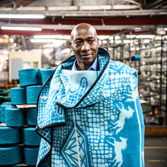 Basotho - King Letsie III 60 | Peacock/Lt Aqua/Natural