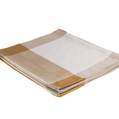 Protea Throw - Geometry | Leather/Bone