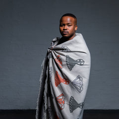 YBD Throw - Mokorotlo | Steel/Oyster Grey