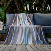 Protea Pin Stripe - Sunset | Cocoa/Coffee