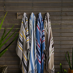 Protea Pin Stripe - Miami | Eggshell/Cobblestone