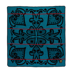 Morena - Riet | Black/Peacock/Scarlet