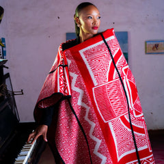 Lesira | Scarlet/Natural/Black