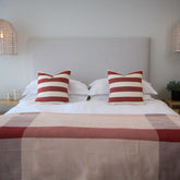 Protea Throw - Geometry | Garnet/Canyon