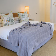 Cotton Blanket - Windowpane | Wild Dove