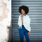 Amore Wrap - Houndstooth | Seafoam/Natural