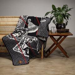 Berea - King's Birthday Blanket 2025 | Black/Natural/Scarlet