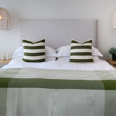 Protea Throw - Geometry | Hunter/Olive