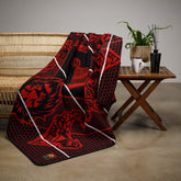Berea - King's Birthday Blanket 2025 | Black/Scarlet/Natural