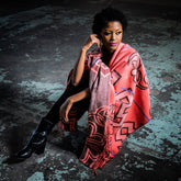 YBD Throw - Semomotela | Dark Coral/Coral/Pink