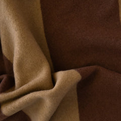 Luxury Wool Blanket - Diagonal | Hazelnut/Sahara
