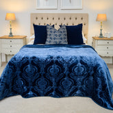 Faux Mink Bella - Plain | Navy