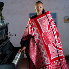 Lesira | Scarlet/Natural/Black