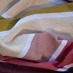 Protea Pin Stripe - Sunset | Burgundy/Garnet