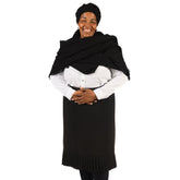 High Bulk Geo Shawl - Diamond | Black