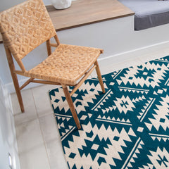 Tappeto - Aztec | Teal/Bone