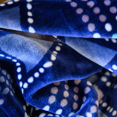 Faux Mink Bella - African Beads | Navy/Saxe Blue