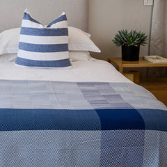 Protea Throw - Geometry | Midnight/Overcast Sky