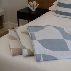 Amanda Cotton - Shapes | Olive/White