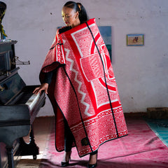 Lesira | Scarlet/Natural/Black