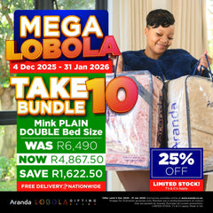 Lobola Bundle - Take 10 | 1 Ply Double Mink Plain Assorted