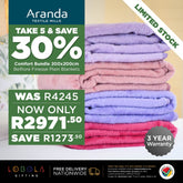 Lobola Comfort Bundle - Take 5 | Belfiore Finesse 200 x 200 Plain Assorted