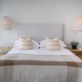 Protea Throw - Geometry | Coffee/Cobblestone