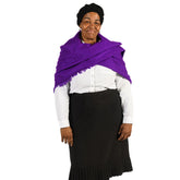 High Bulk Geo Shawl - Diamond | Purple