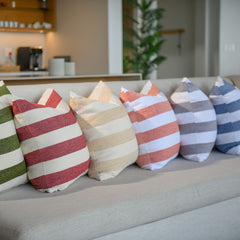 Scatter - Protea Chenille Broad Stripe | Bone/Natural