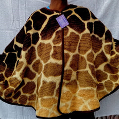 Wearing Cape - Giraffe Skin | Choc/Ivory