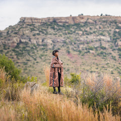 Motlatsi - Khosana | Brown/Salmon/Peacock