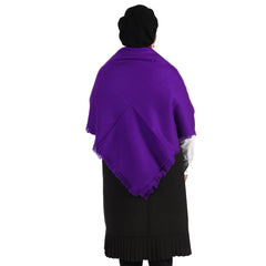 High Bulk Geo Shawl - Diamond | Purple