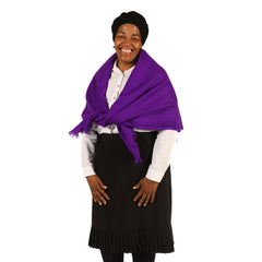 High Bulk Geo Shawl - Diamond | Purple