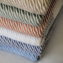 Protea Throw - Dunes | Iron/Black