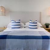 Protea Throw - Geometry | Midnight/Overcast Sky