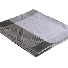 Protea Throw - Geometry | Steel/Wild Dove