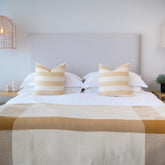 Protea Throw - Geometry | Leather/Bone