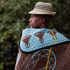 Bohlokoa | Hazelnut/Lt Aqua/Gold