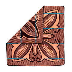 Sefate - Poone | Brown/Salmon/Peacock