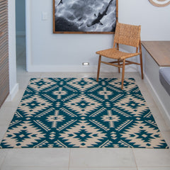 Tappeto - Aztec | Teal/Bone